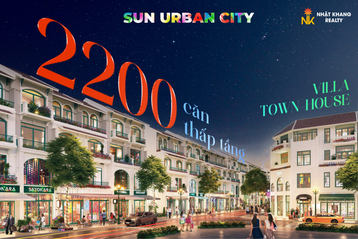 Villa thấp tầng Sun Urban City