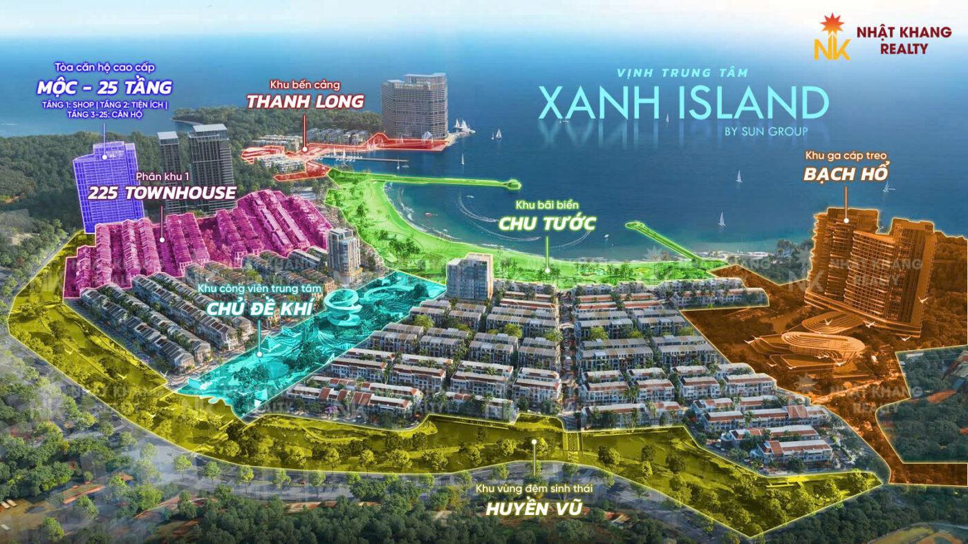 Mặt bằng dự án Xanh Island Sun Cát Bà