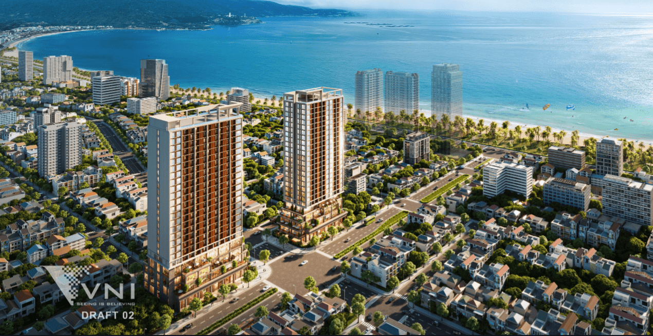 Phối cảnh dự án Sun Costa Residence (Vương Thừa Vũ, Đà Nẵng)
